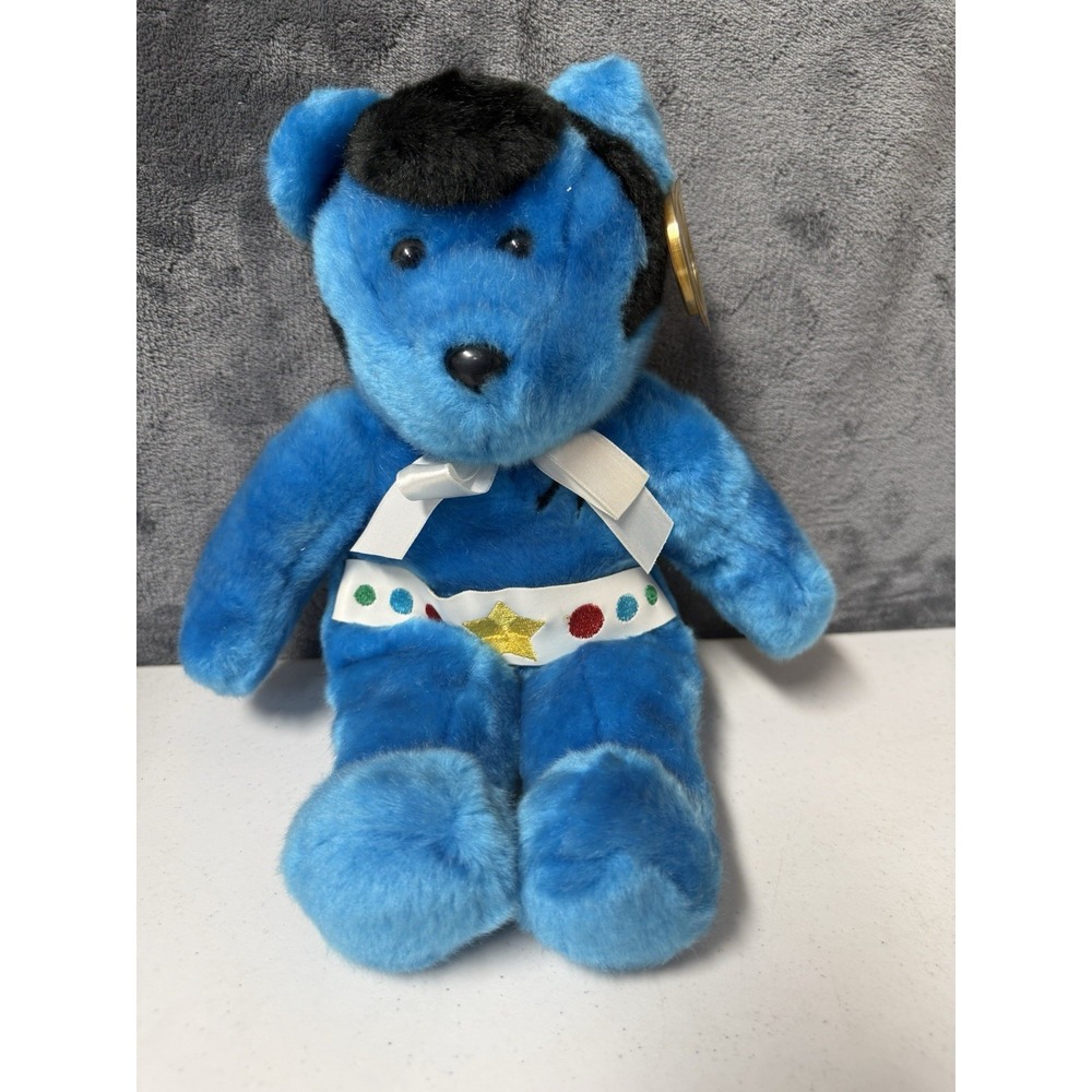 Celebrity Bears JC Bears Born A Star #6 Vintage Plush Bear Blue 9-18-98 with Tag